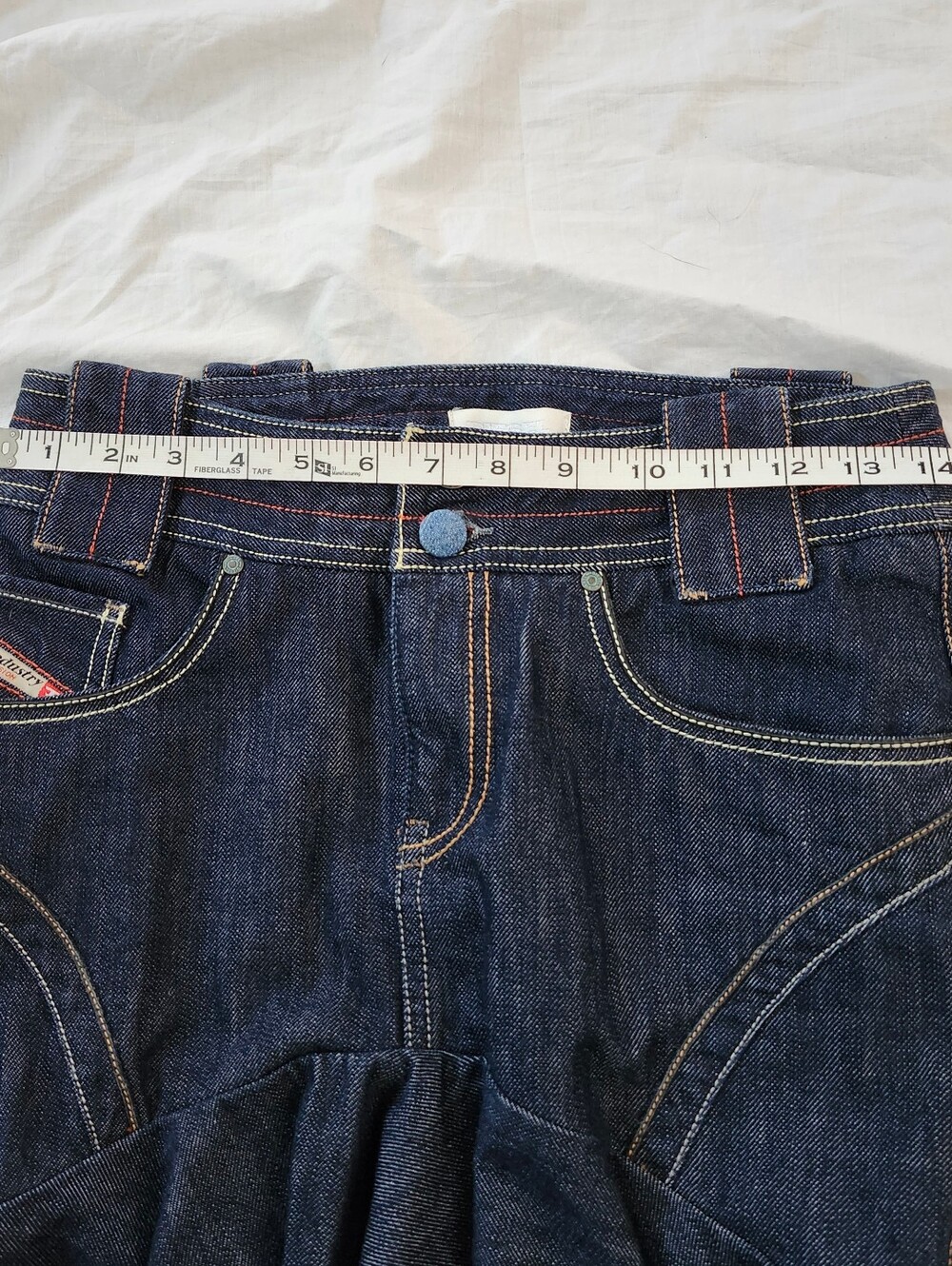 Diesel 100% Cotton Skirt, Denim Blue in Size 6 - Picture 9 of 11